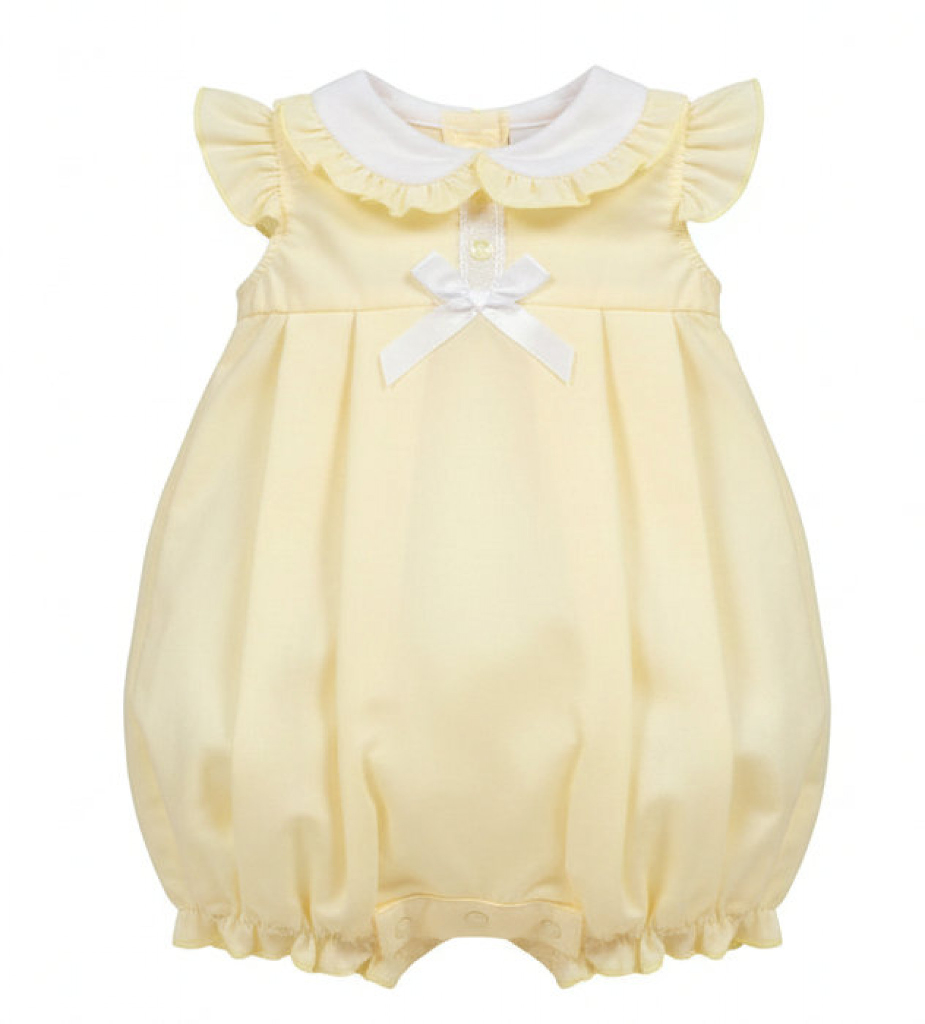 Nursery Time BIS-2120-6156 5035320161563 NT2120-6156-Y "Bow" Romper (Nb-6 months)