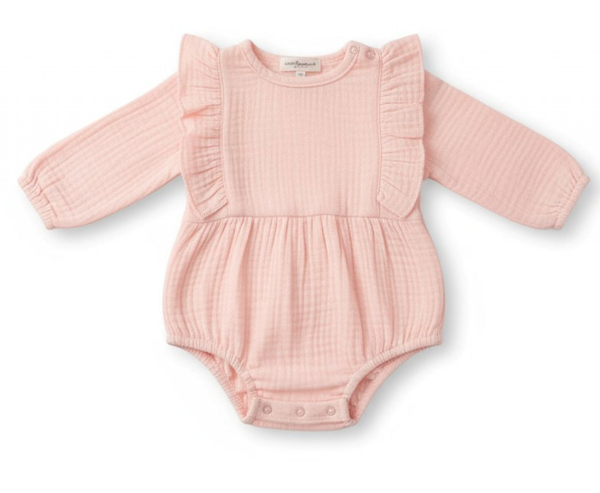 Nursery Time BIS2120-6172 5035320161693 NT2120-6172P Muslin Frills Bodysuit (3-12 months)