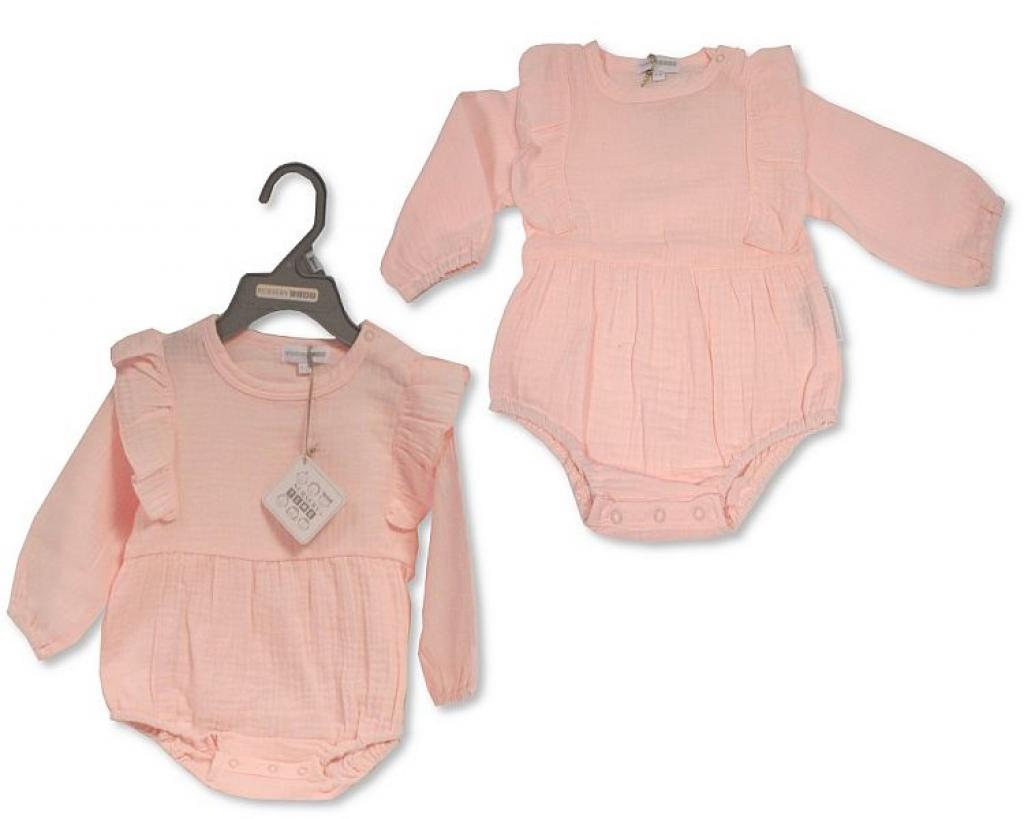 Nursery Time BIS2120-6172 5035320161693 NT2120-6172 Muslin Frills Bodysuit (3-12 months)