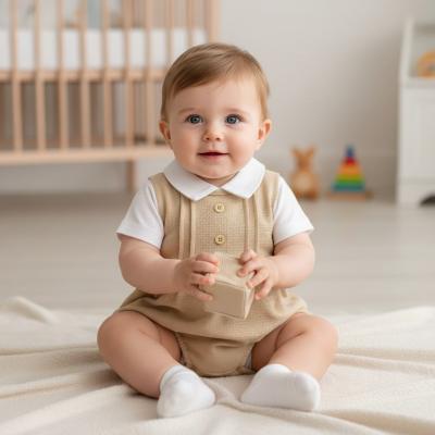 NT2120-6189-T  Short Romper Set  (0-6 months)