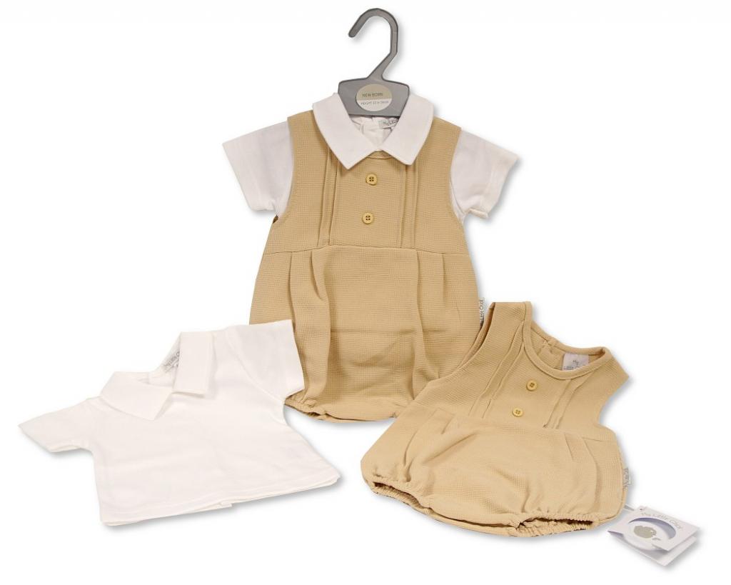 Nursery Time Bis-2120-6189 5035320161891 NT2120-6189 Short Romper Set (0-6 months)