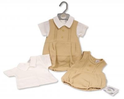 Nursery Time Bis-2120-6189 5035320161891 NT2120-6189T Short Romper Set (0-6 months)