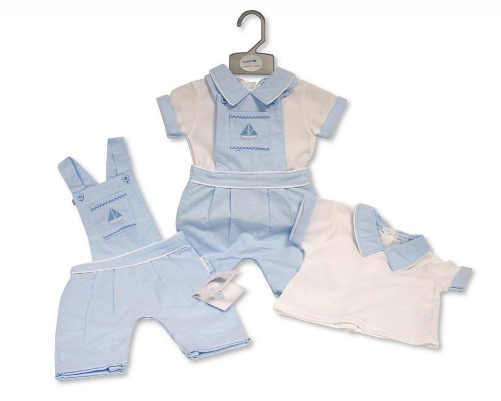 My Little Chick Bis-2120-6311 5035320163116 ML2120-6311 "Sailor" Dungaree Set (NB-6 months)