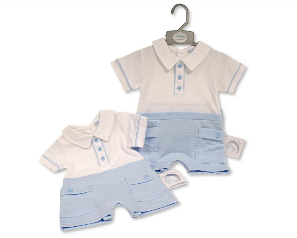 My Little Chick Bis-2120-6317 5035320163178 ML2120-6317 Dobby Dot Romper (NB-6 months)