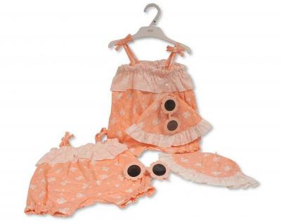 Nursery Time Bis-2120-6352 5035320063522 NT2120-6352O  "Butterflies" Romper Set (0-9 months)