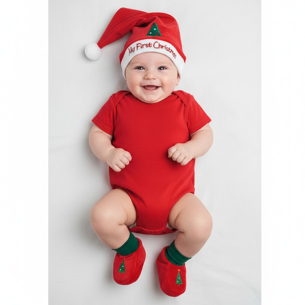 Nursery Time Gp-25-0838 503532025838 6 NT25-0838R "My First Christmas" Gift Set (0-6 months)
