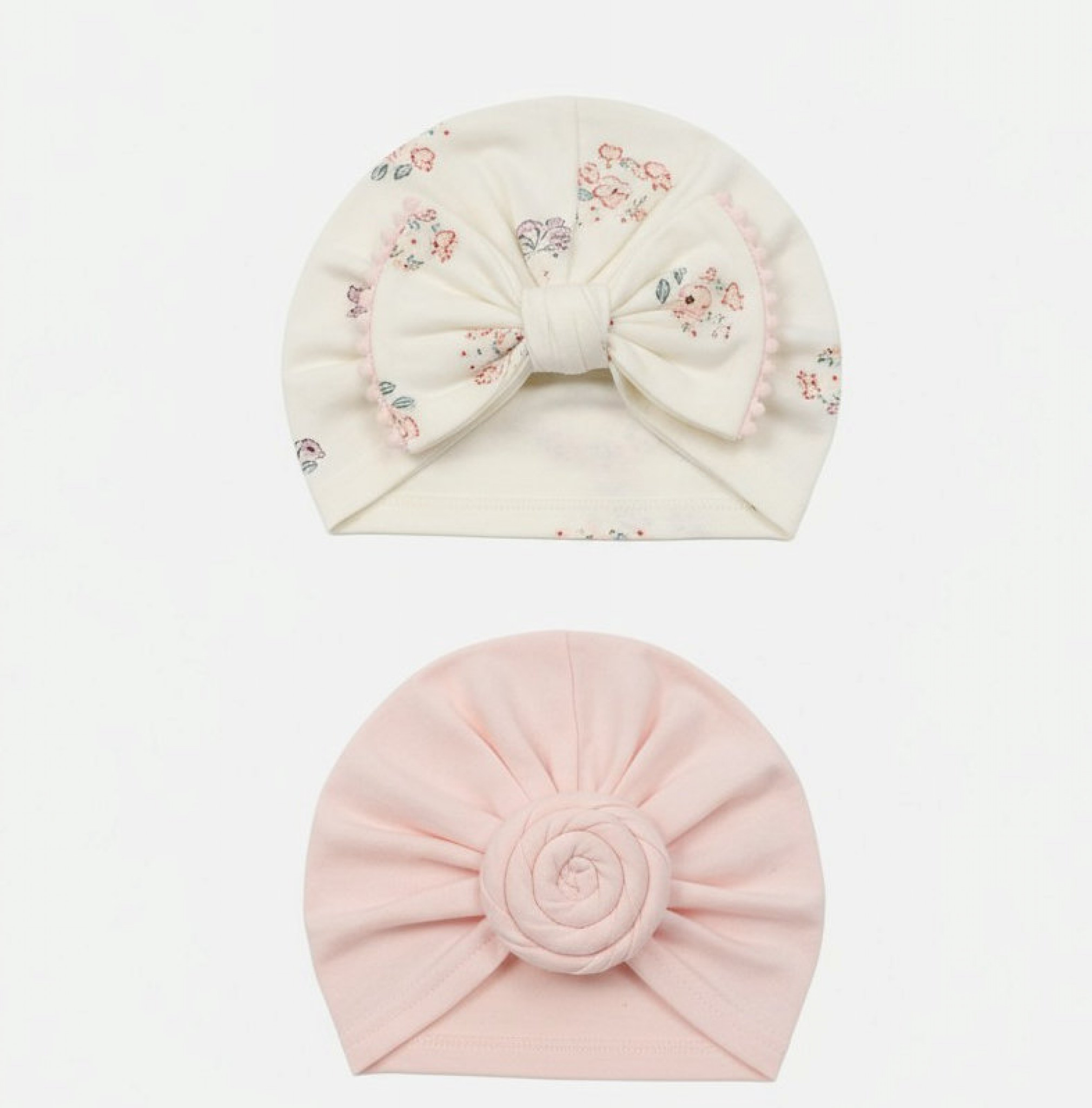 Nursery Time GP-25-1019 5035320250199 NT25-1019PW 2 Pack Turban Hat (0-6 months)