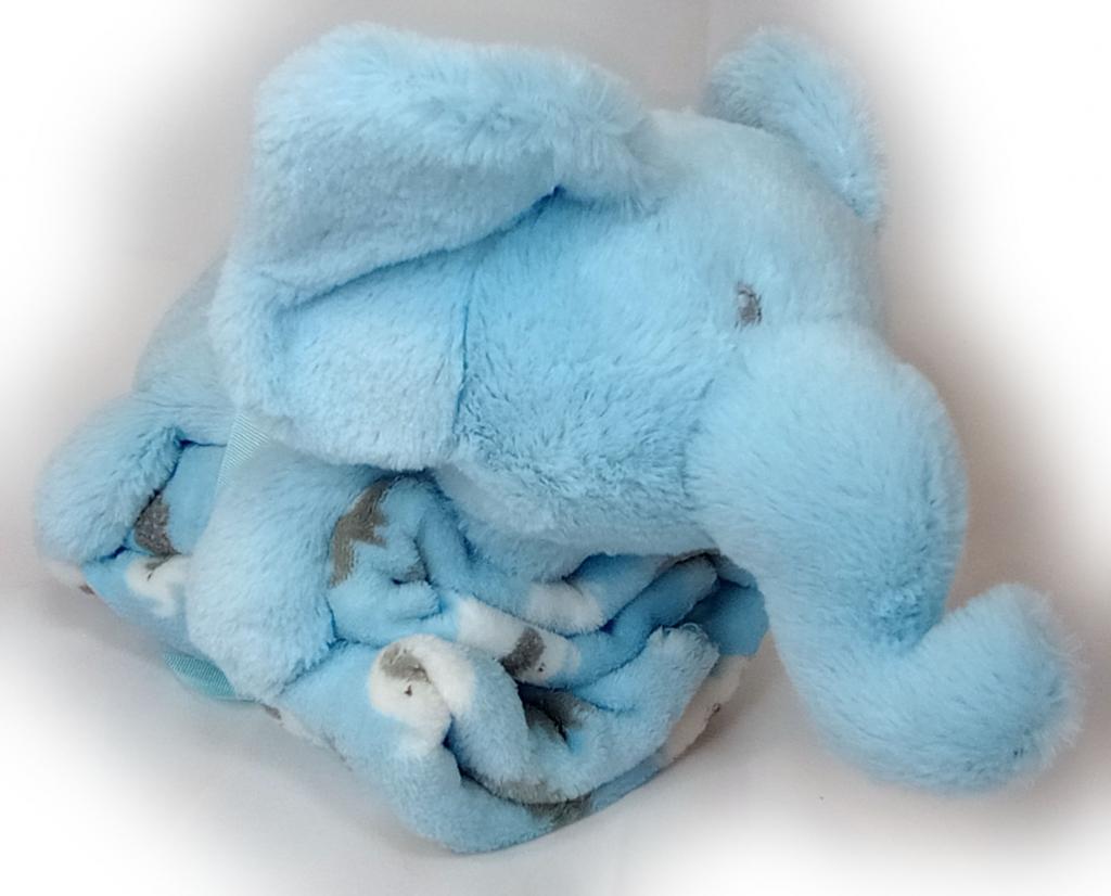 Snuggle Baby GP-25-1126P 5035320611266 SB25-1126S Blue "Elephant" Blanket and Toy.