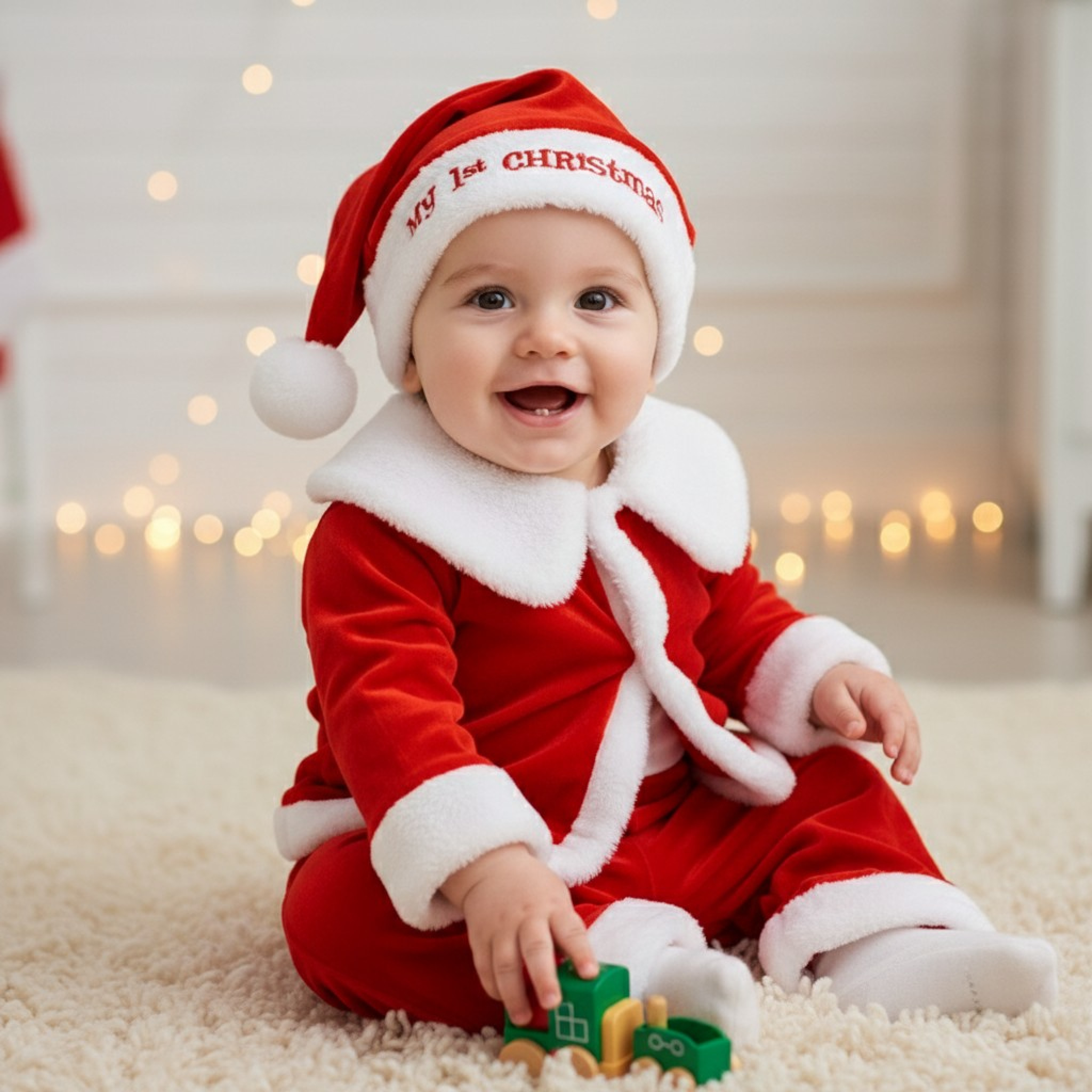 Nursery Time BW-25-1327 5035320513270 NT25-1327R "My 1st Christmas" Set (0-12m)