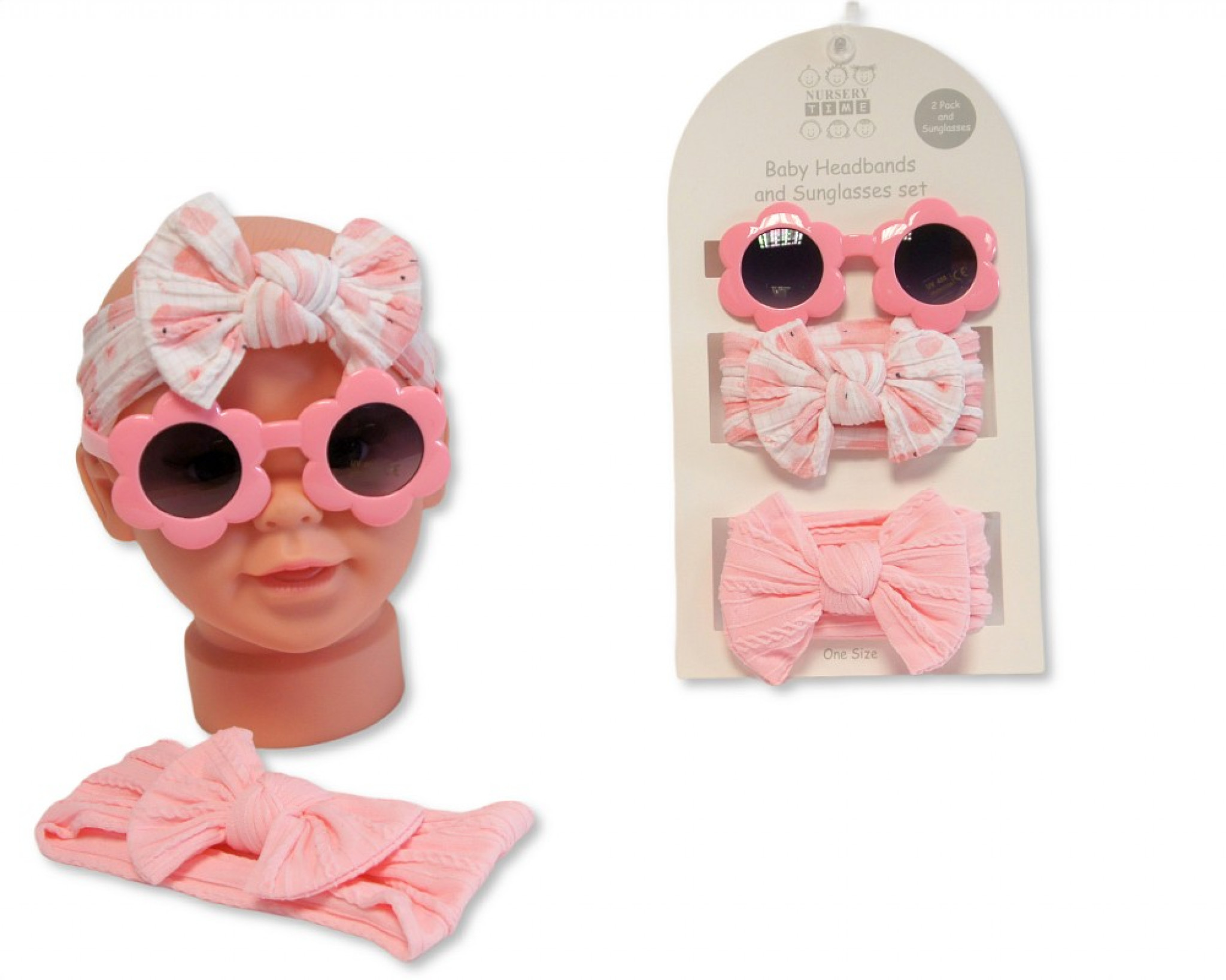 Nursery Time GP25-1396 NT25-1396 Sunglasses and Two Headbands Gift (approx 12m)