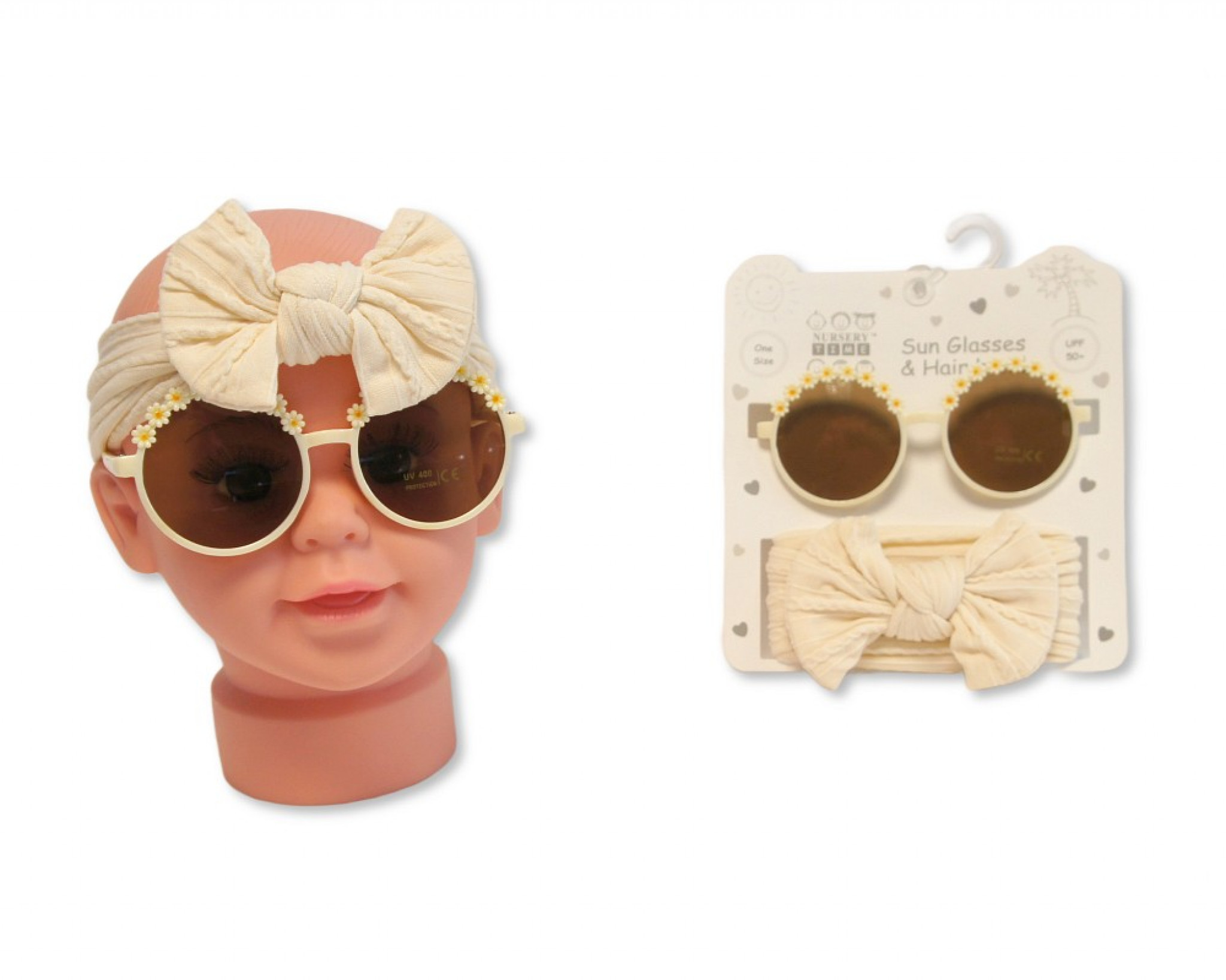 Nursery Time GP25-1407  NT25-1407 Daisy Sunglasses and Headband Gift (approx 12m)