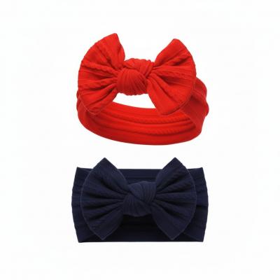 Nursery Time GP25-1400  NT25-1409 Twin pack Stretch Bow headband set