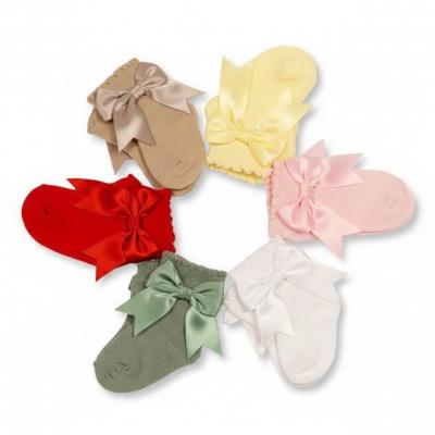 NT61-2221A  Bow and Socks  (0-18 months - Choose Colour)