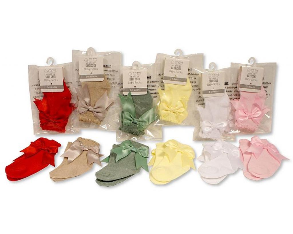 Nursery Time  * NT61-2221 Bow and Socks (0-18 months - Choose Colour)