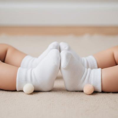 NT61-2242-P  Twin pack Pom Pom Socks   (Choose Size 0-12m)