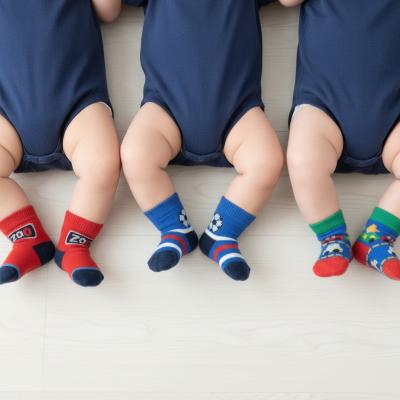 NT61-2245A  3 Pack "Football/Car/Zoo" Socks  (Choose Size 0-6m)