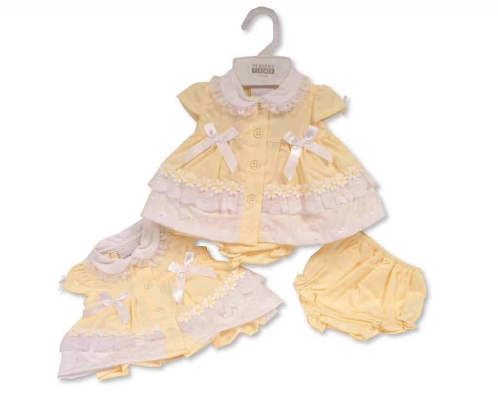 Nursery Time PB-20-577 5035320205779 NTLBW20-577 "Daisy and Bows" Dress Set (3-8lbs)