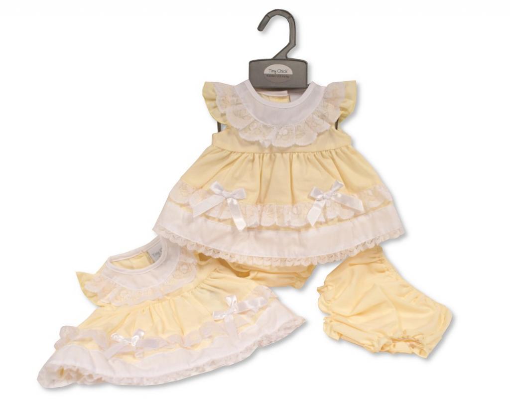 Nursery Time PB-20-578 5035320205786 NTLBW20-578 "Lace and Bows" Dress Set (3-8lbs)
