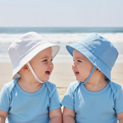 Pesci Baby KIDS/0192 5055185835706 PB0192BW Bucket Hat with Chin Strap (0-12 months)