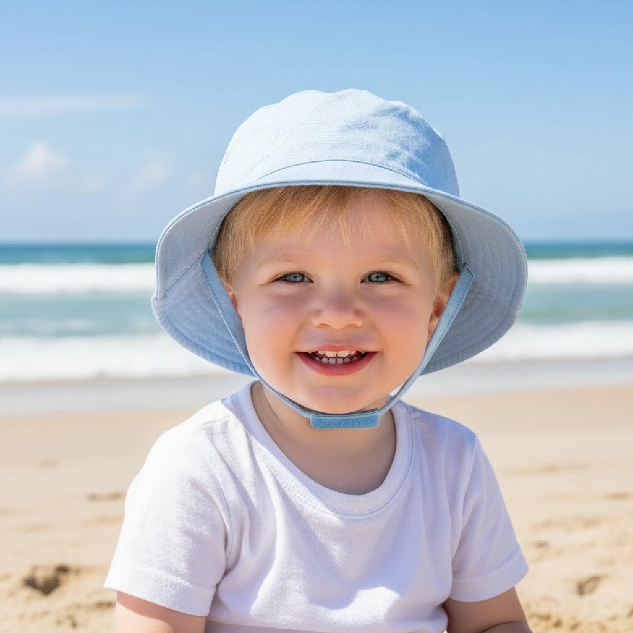 Pesci Baby KIDS/0192 5055185835706 PB0192S Bucket Hat with Chin Strap (0-12 months)