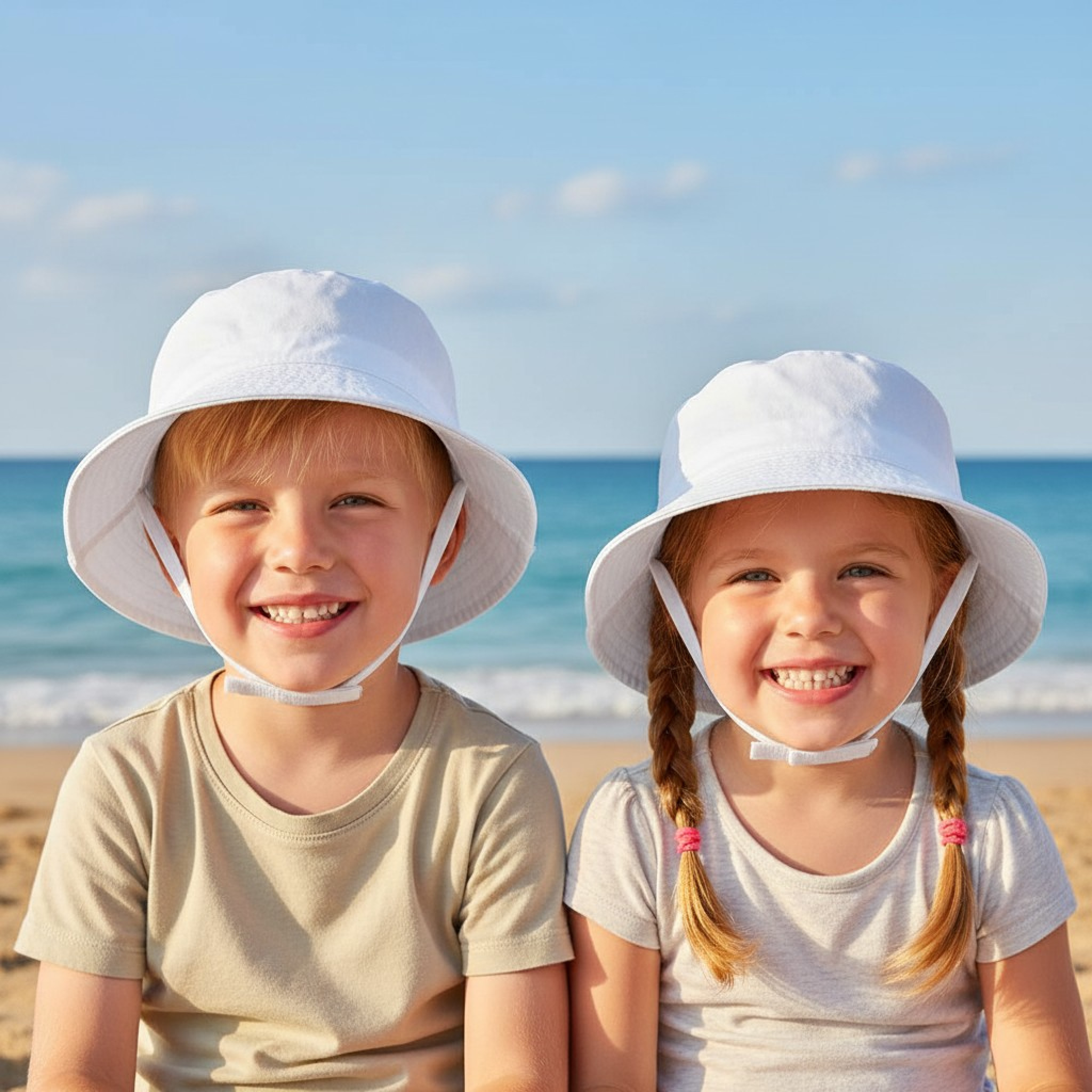 Pesci Baby KIDS/0192 5055185835706 PB0193W Bucket Hat with Chin Strap (12-48 months)