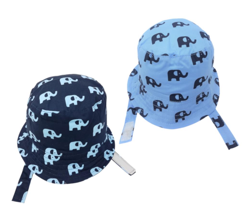 Pesci Baby KIDS/0376  PB0376 Elephant Bucket Hat (0-6 months)