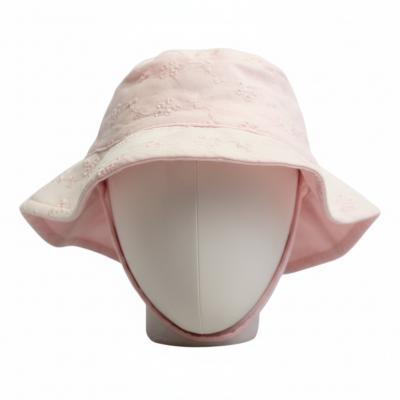Pesci Baby KIDS/0378 * PB0378PW Broderie Cloche Hat (0-6months)