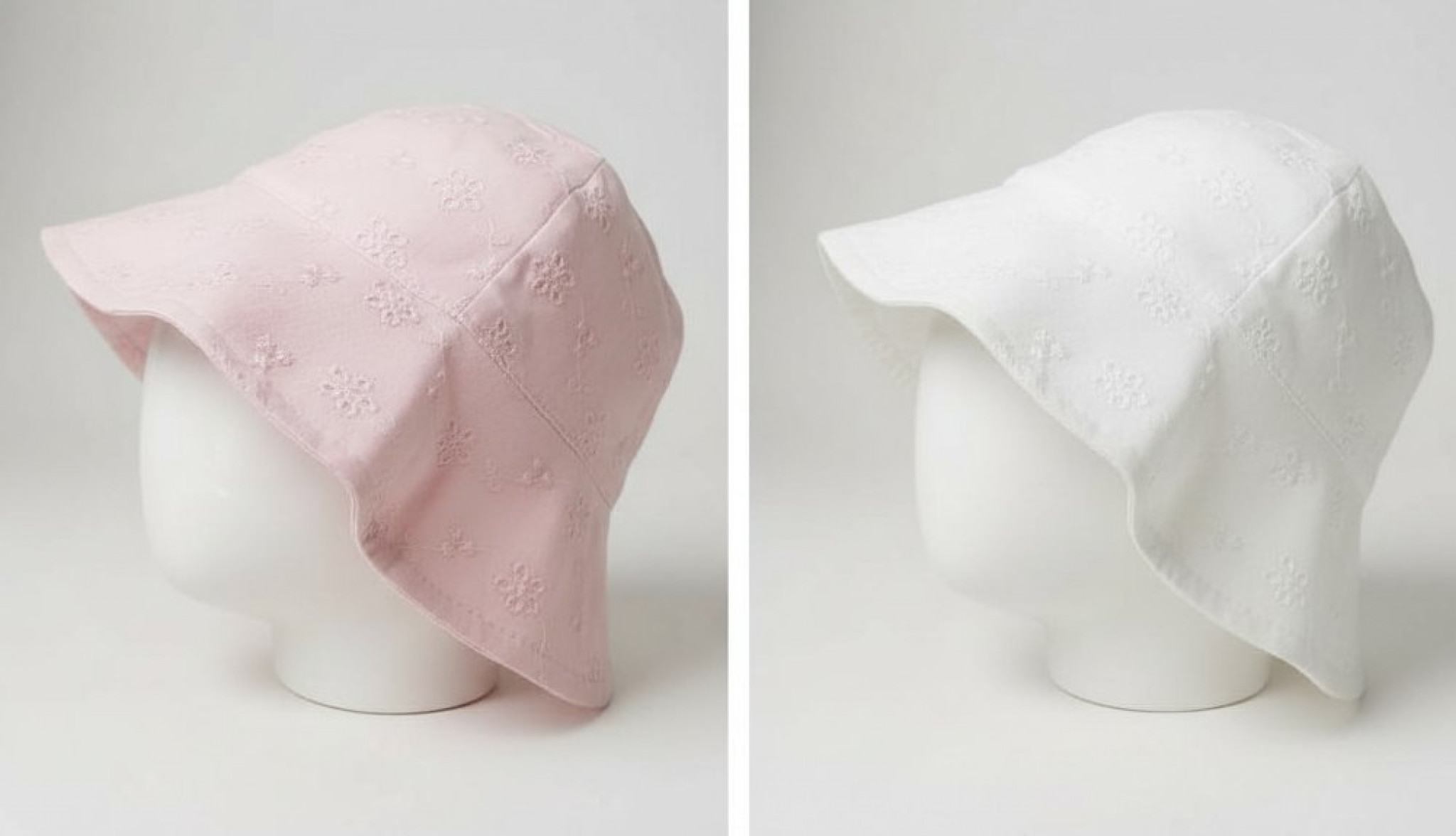 Pesci Baby KIDS/0383  PB0383WP Broderie Anglaise Overlap Hat ( 6-18 months)