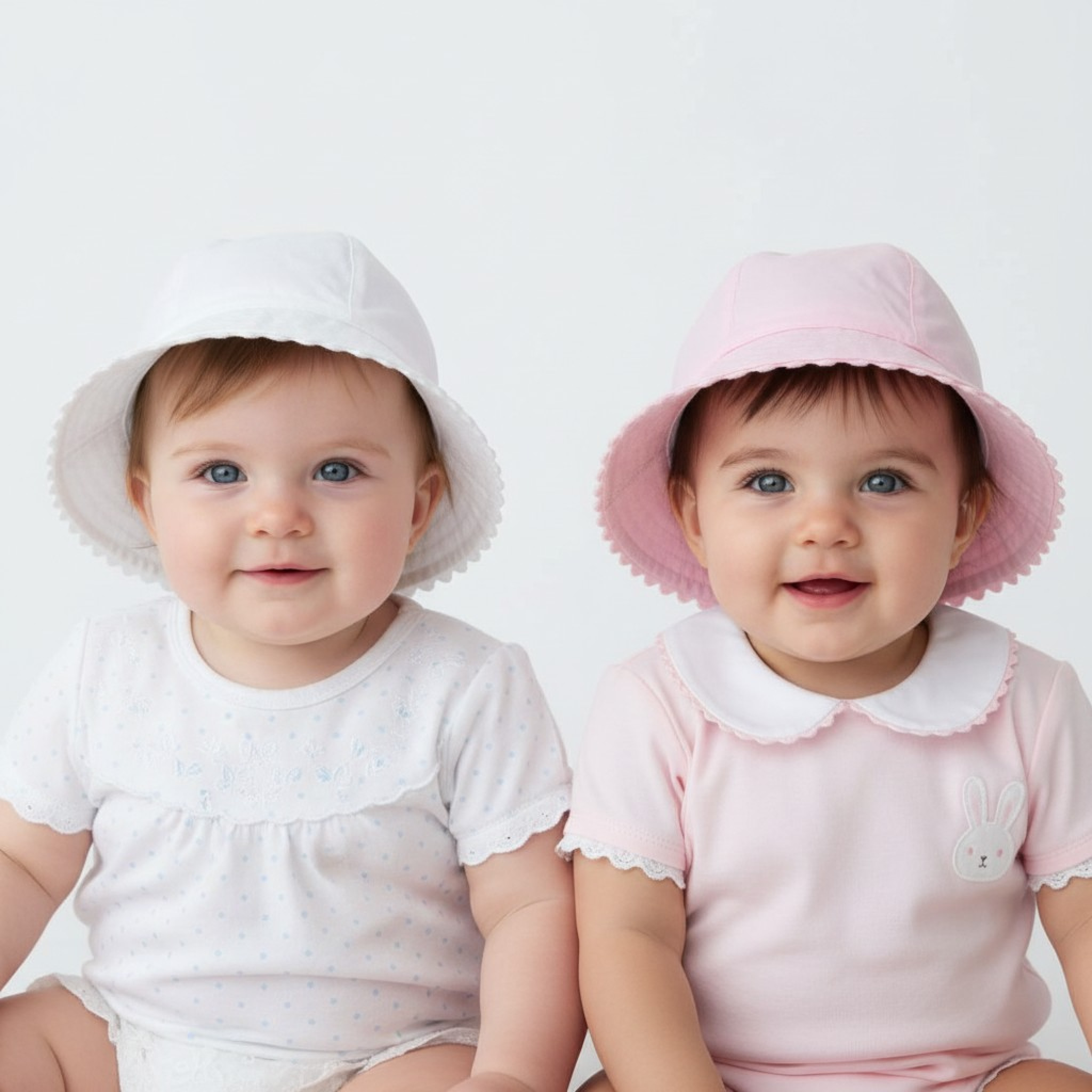 Pesci Baby KIDS/0388 * PB0388PW Scallop Edge Hat (0-6 months)