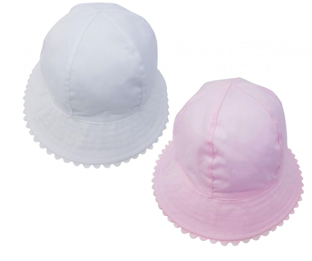 Pesci Baby KIDS/0388  PB0388 Scallop Edge Hat (0-6 months)