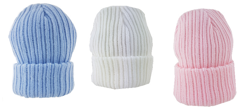 Pesci Baby  5055185825943 PB1740-2 Ribbed Beanie (3-12 months)