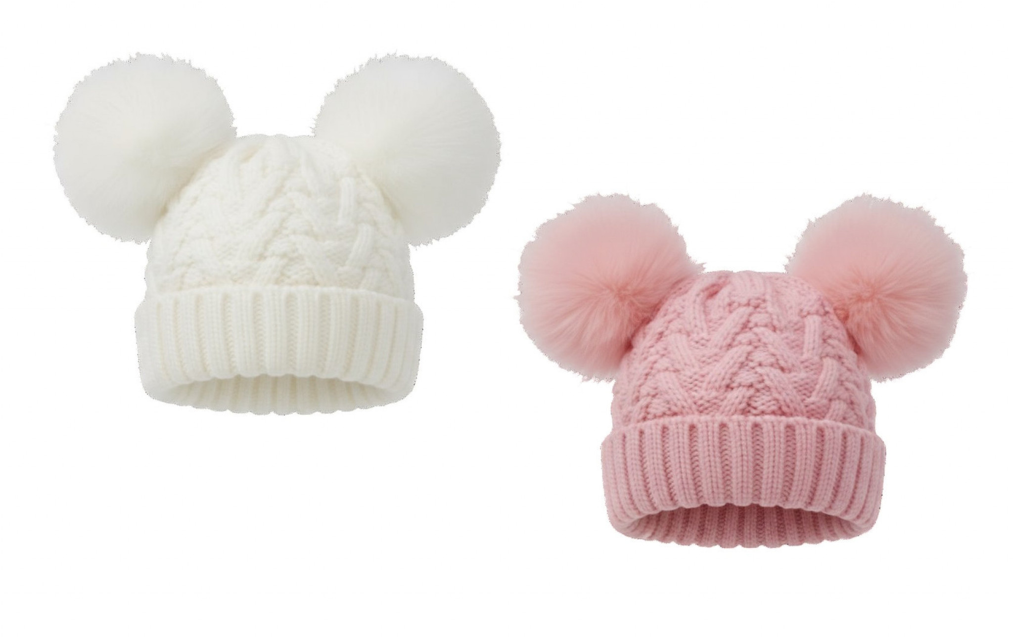 Pesci Baby KIDS/6229 * PB6229PW Zigzag Pom Pom Hat (0-6 months)