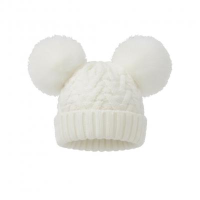 Pesci Baby KIDS/6229 * PB6229PW Zigzag Pom Pom Hat (0-6 months)