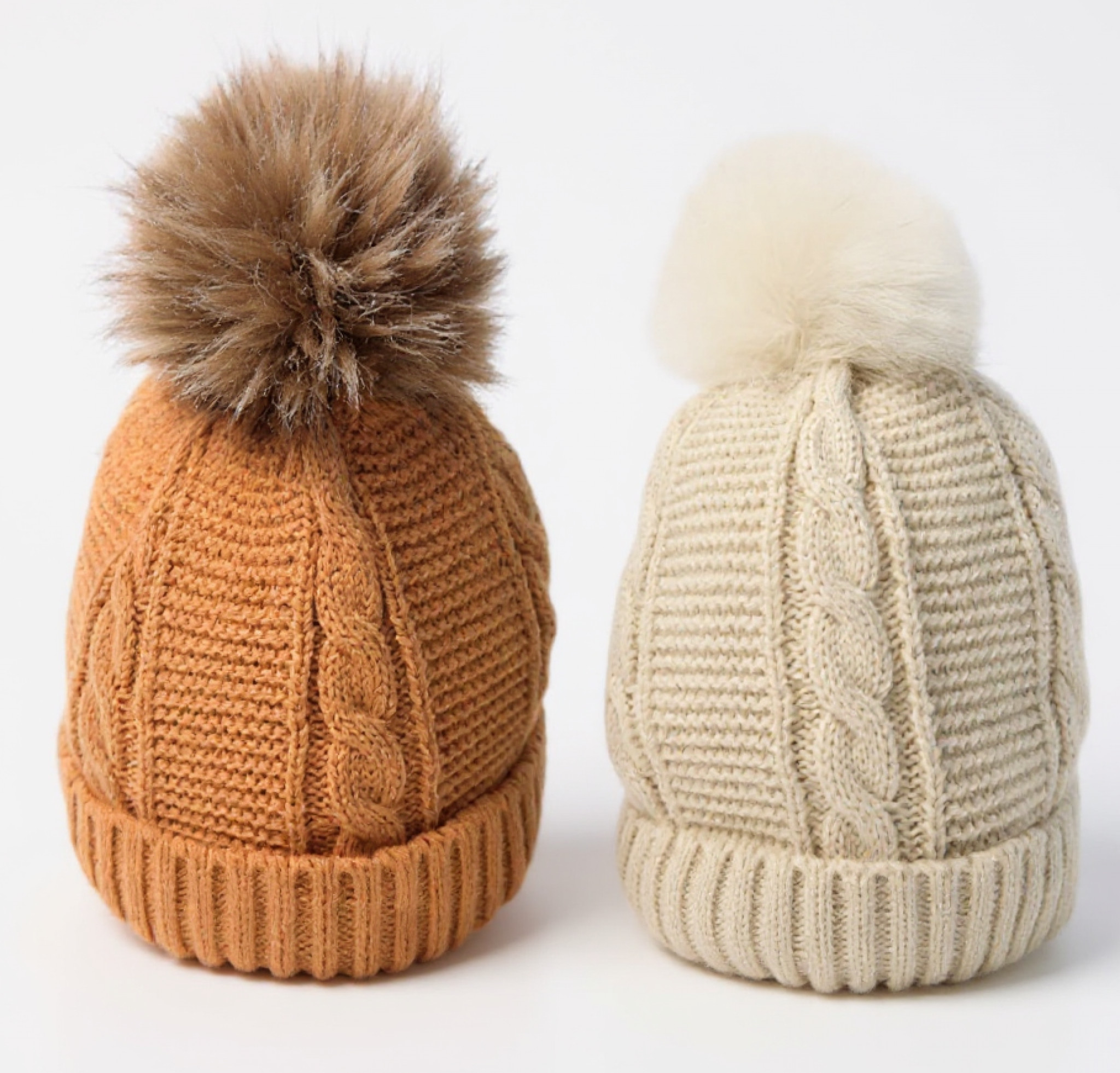 Pesci Baby KIDS/6237 * PB6237MC Fully Lined Cable Pom Pom Hat(6-18months)