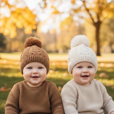 PB6238  Fully Lined Pom Pom Hat  (6-18months)