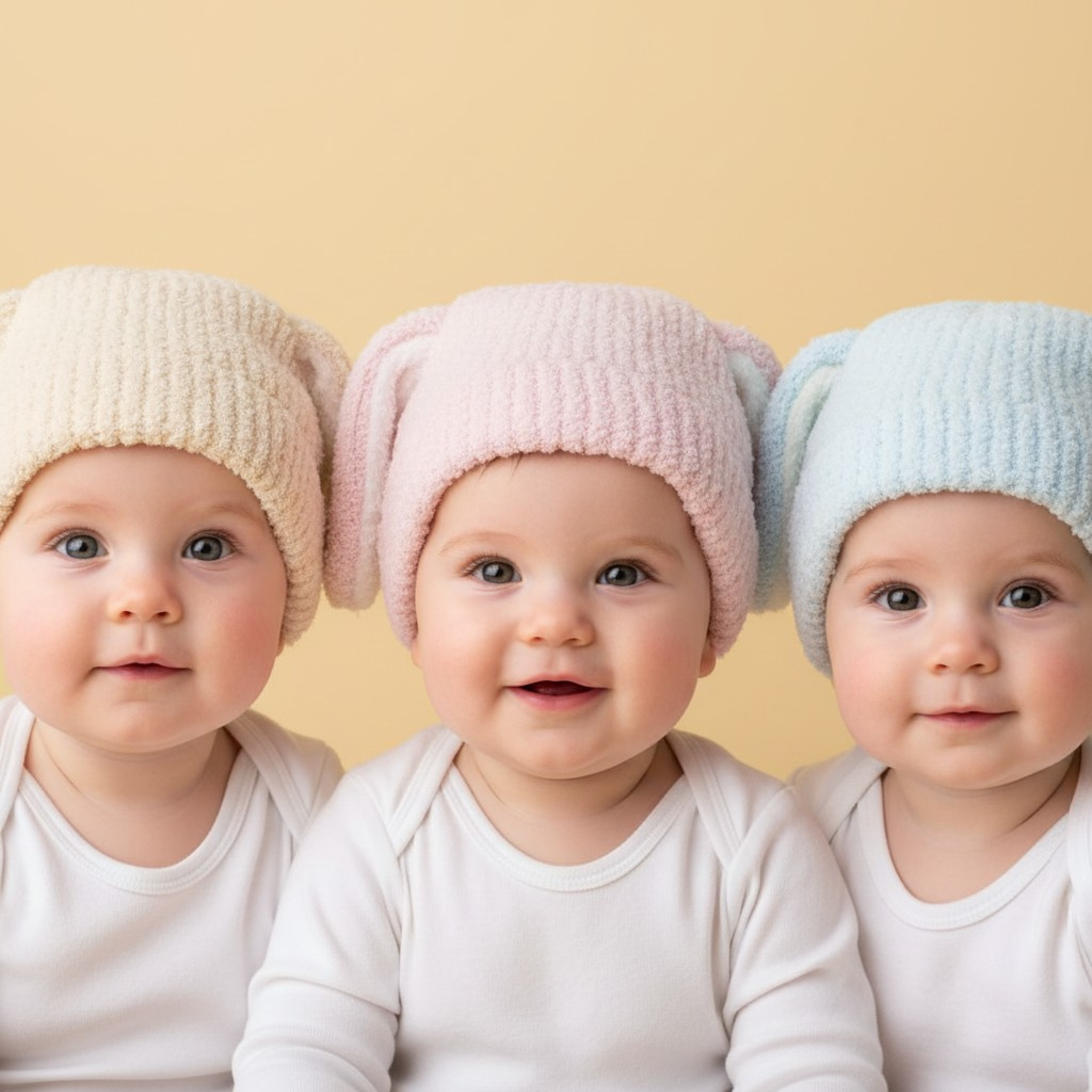 Pesci Baby KIDS6251  PB6251A Chenille Hat with Ears (0-6 months)