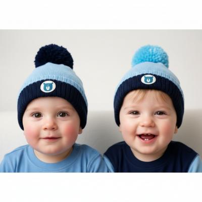 PB6260-NS   Bear Pom Pom Hat (6-18months)