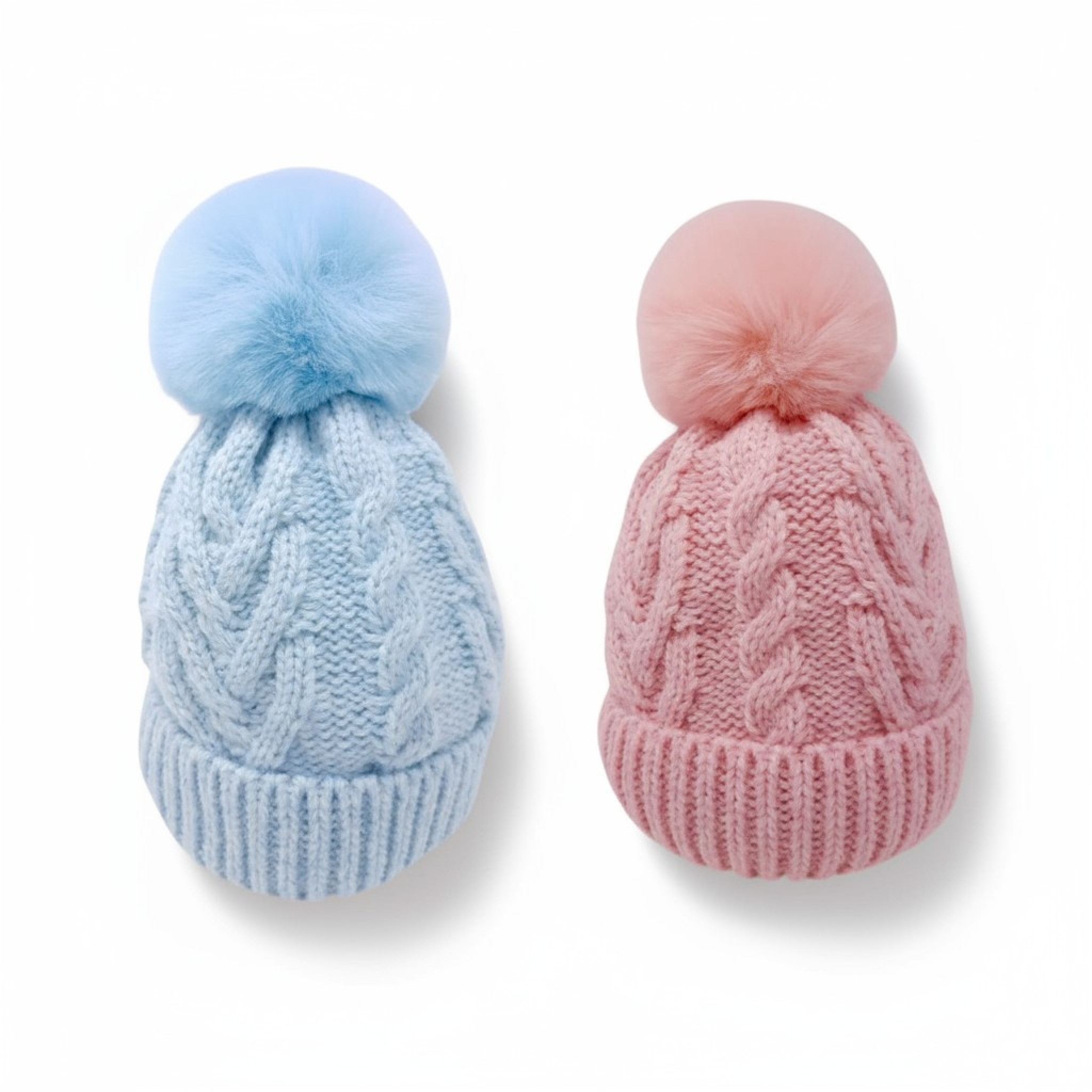 Pesci Kids KIDS/6231 * PK6231PS Knitted Pom Pom Hat ( 0-6 months)