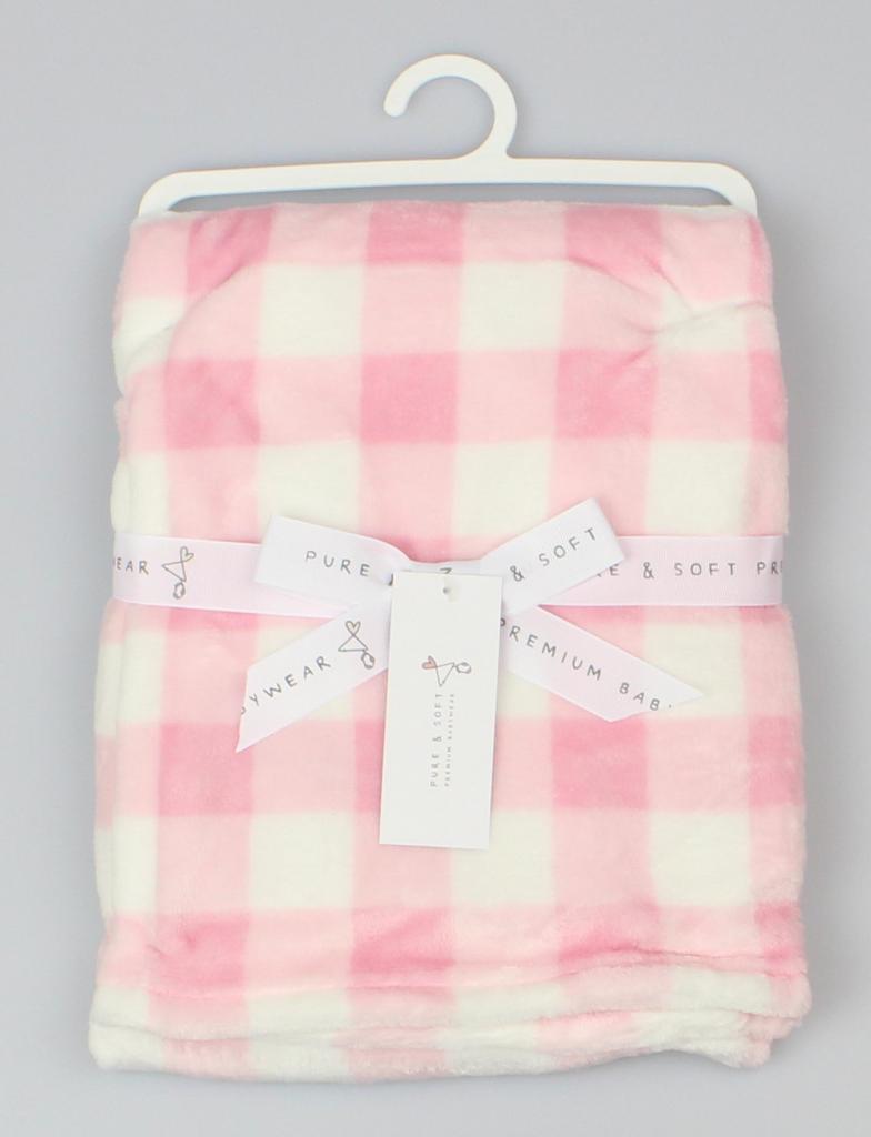 Pure & Soft WRP/D12831 * PSD13066 Pink Check Wrap