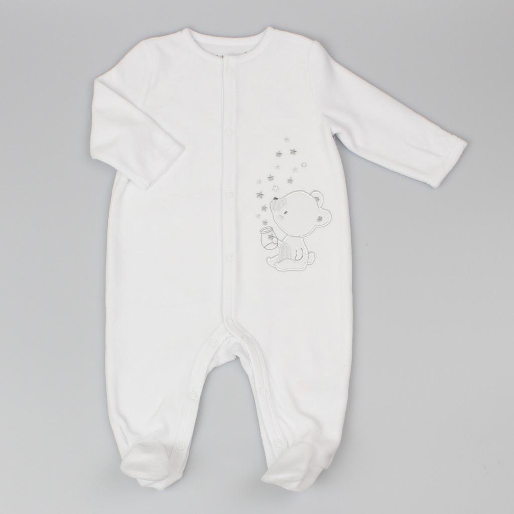 Pure & Soft  5050750078939 PSG13016 Bear Velour All In One (0-6 months)