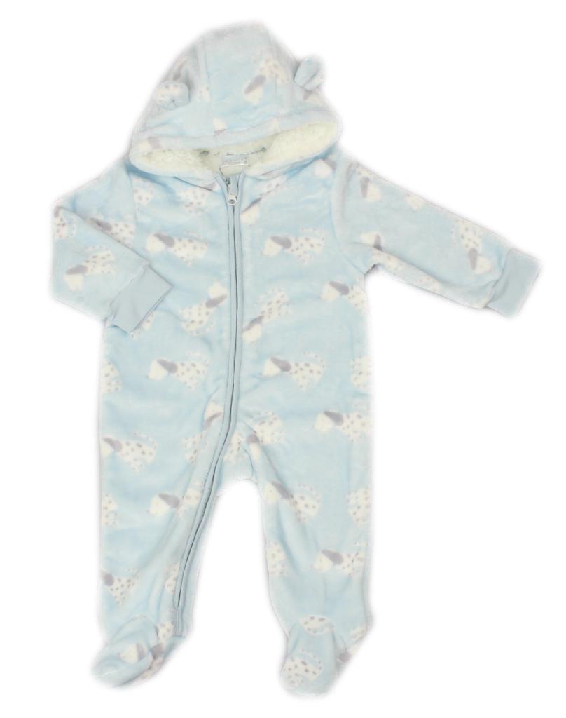Pure & Soft  * PSG23084S Plush Hooded All In One "Dalmatian" ( 3-12 months)