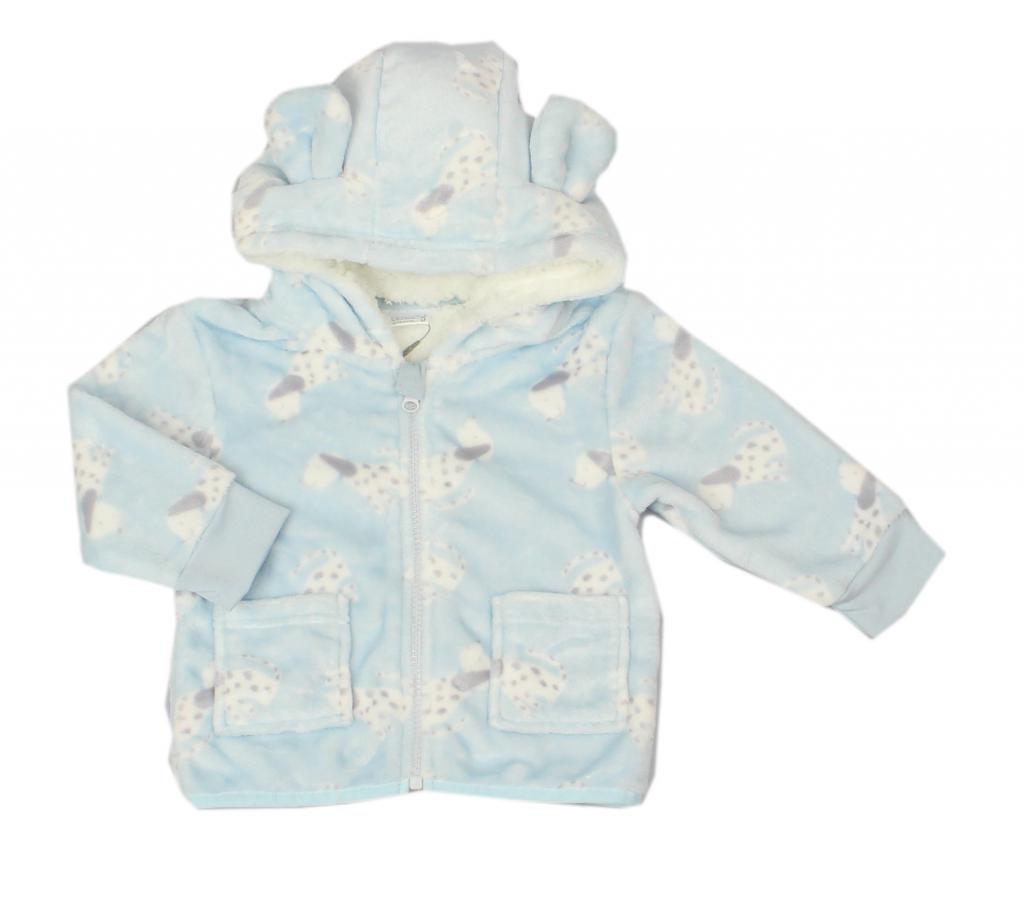 Pure & Soft  * PSG33083 Sky Dalmatian Fleecy jacket ( 6-24 months)