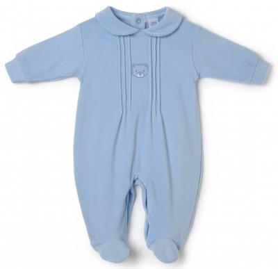 Pex B0059 * PX0059_S Sky "Bear" Velour All In One (NB-6 months)