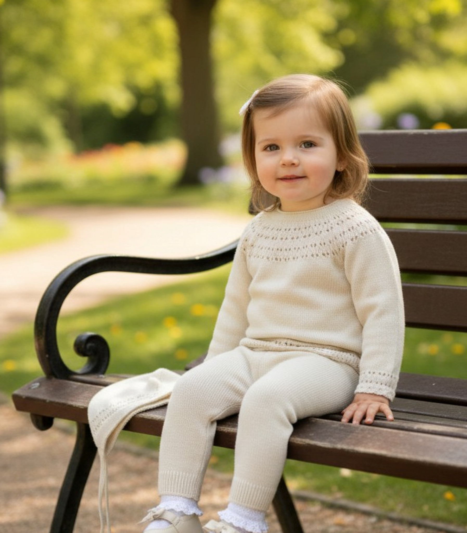 Pex B0097 * PX0097BIS Cara Biscuit Knitted 3 Piece Set (9-24 months)