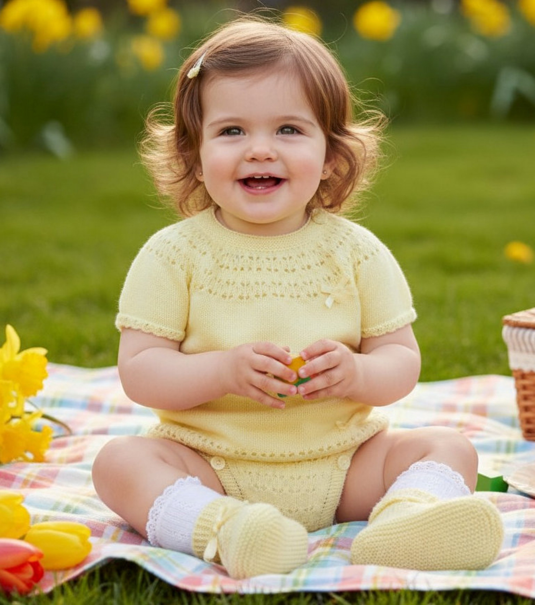 Pex PX0098 * PX0098LEM Cara Lemon Knitted Jam Pant Set (9-24 months)