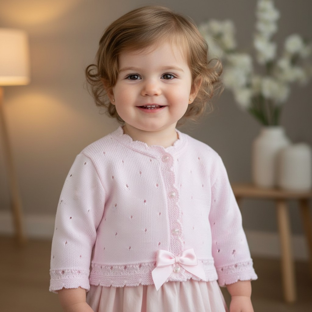 Pex B0208 * PX0208-P-B Pink Miranda Cardigan (6-24 months)