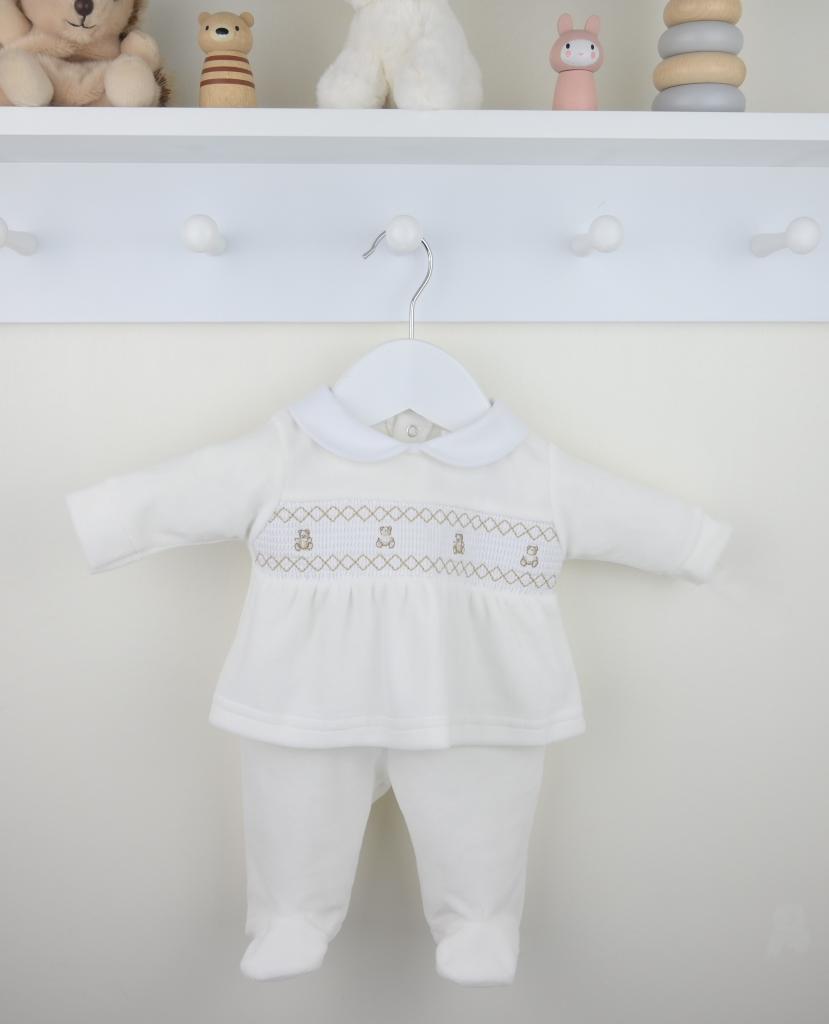 Pex  * PX0273-I Teddy Velour 2 Piece Set (Newborn - 6 months)