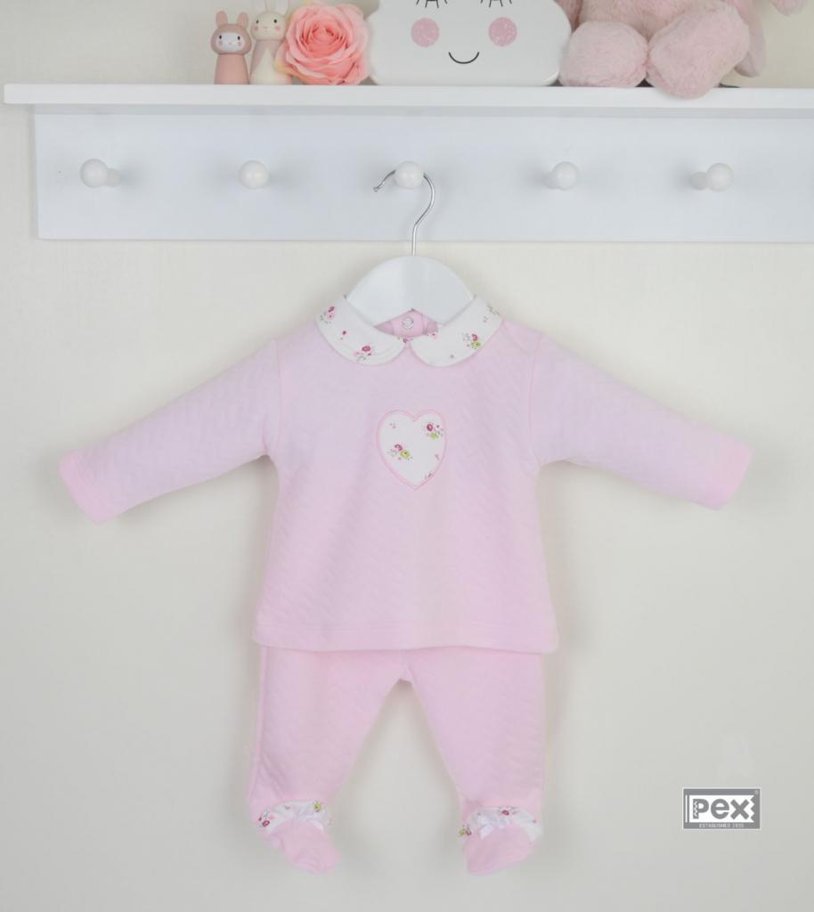 Pex B0300014 * PX0300 Sweetheart Two Piece (newborn - 6 months)