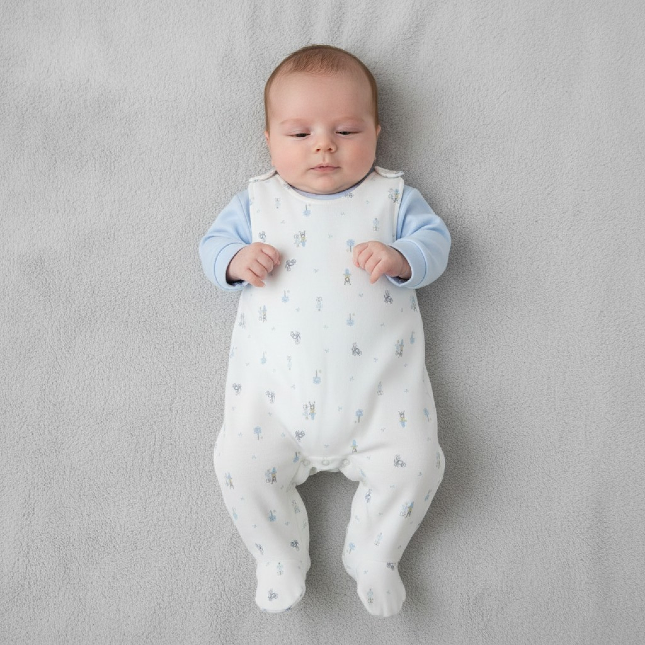 Pex B030909904 * PX0309-I Buddies Dungaree Set (newborn - 6 months)