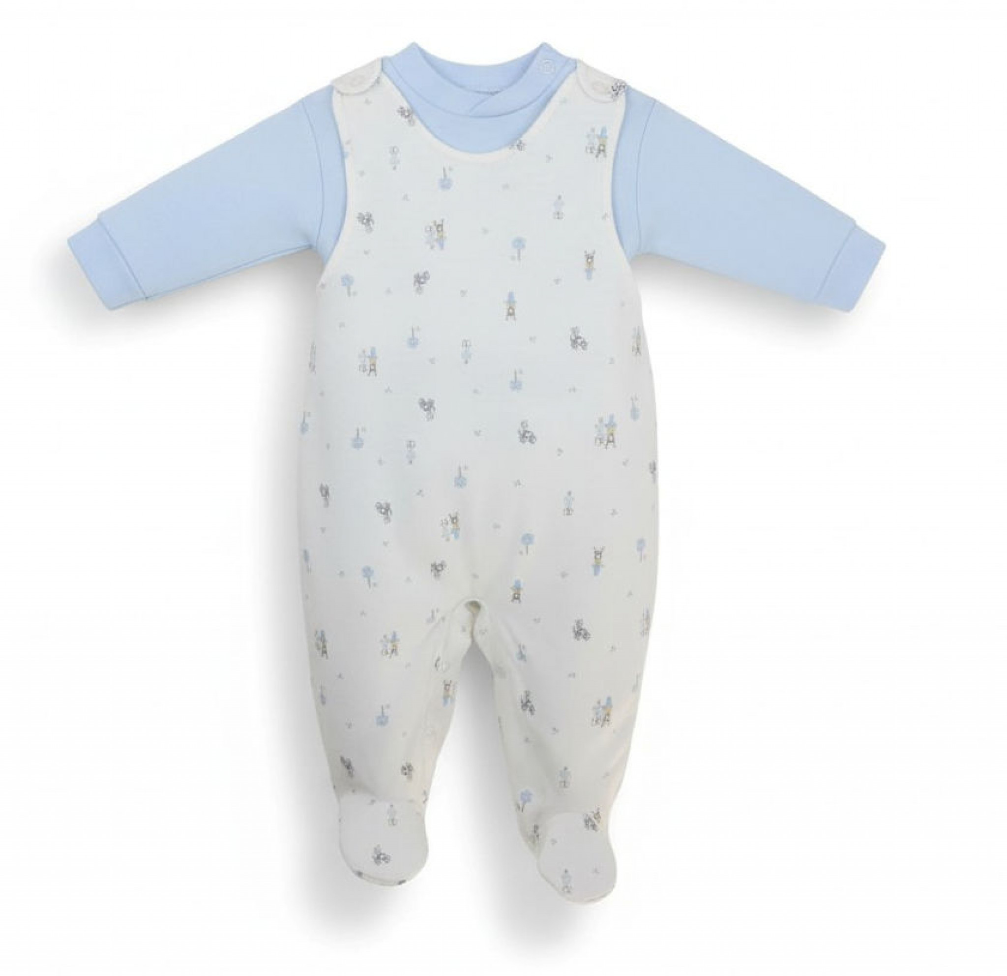 Pex B030909904 * PX0309I Buddies Dungaree Set (newborn - 6 months)
